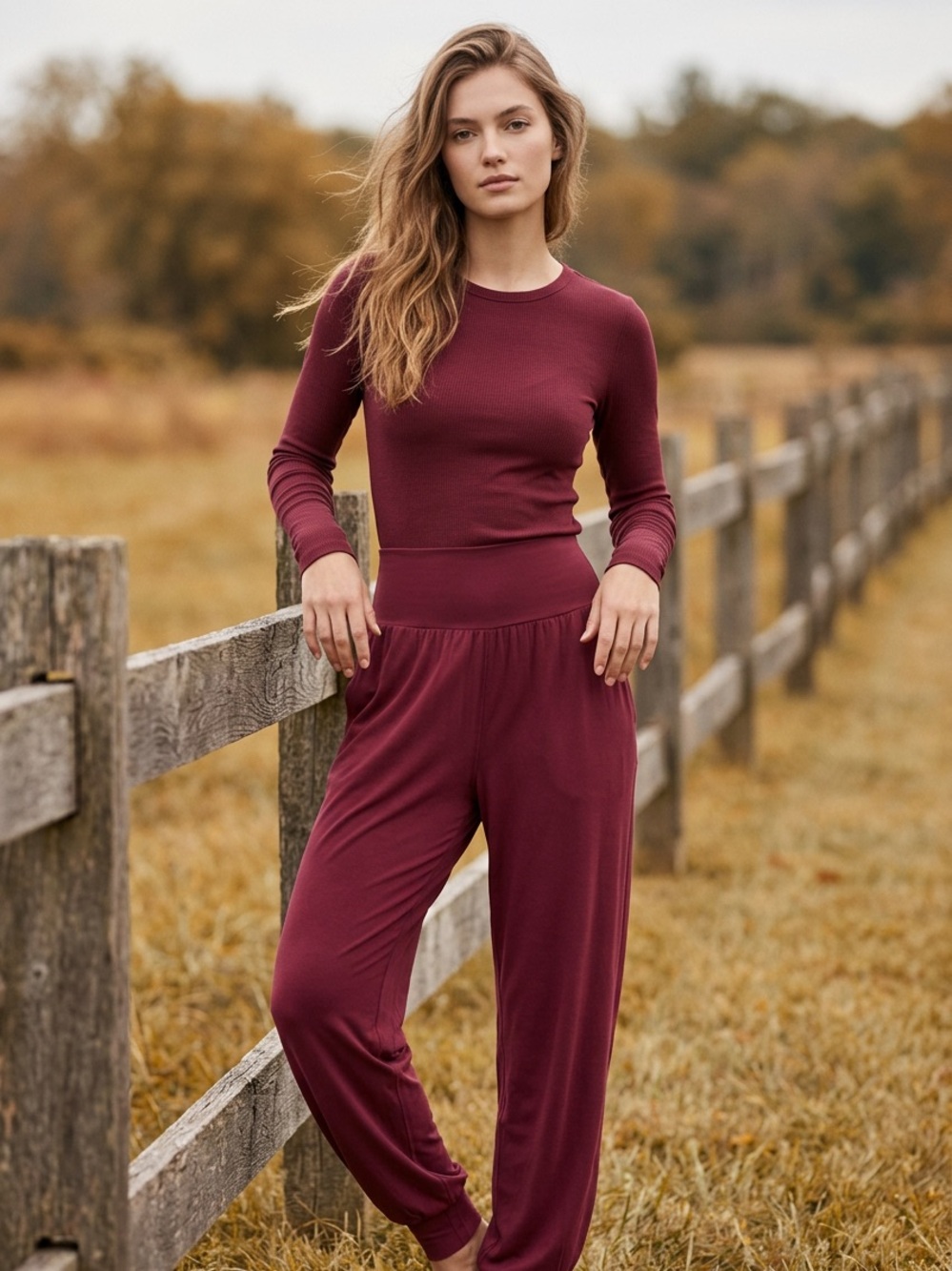 NWT Lululemon Rulu Drapey Oversized High Rise Jogger Burgundy Bay - Picture 1 of 8